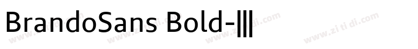 BrandoSans Bold字体转换 BrandoSans Bold字体转换